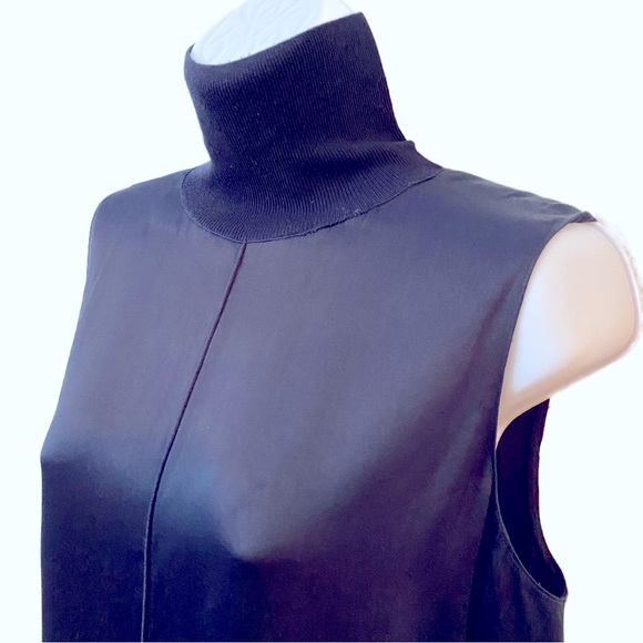 Rag & Bone, Merino Wool Sleeveless Turtleneck Shift Dress - Picture 1 of 7